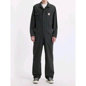 Levis Workwear Mechanic Coveralls Jumpsuit Loose Charcoal Gray Men’s Size XS New